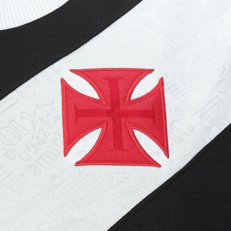 Camisa Vasco da Gama I 24/25 - Torcedor Masculina - Preta e branca