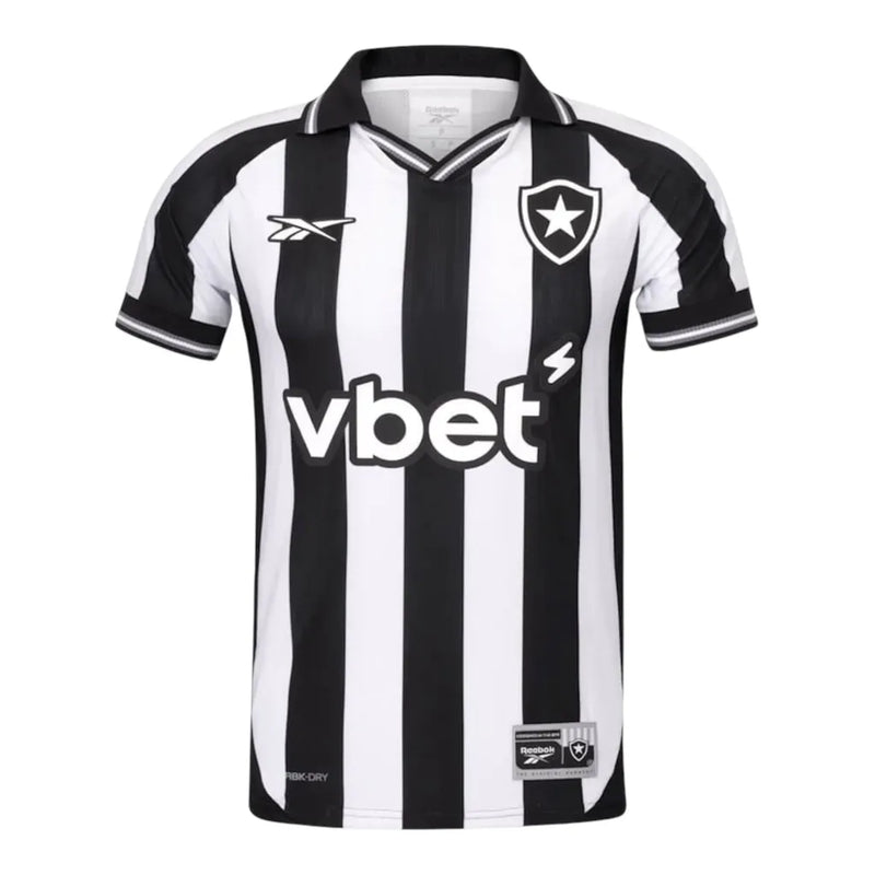 Camisa Botafogo I 25/26 - Torcedor Masculina - Preta e branca