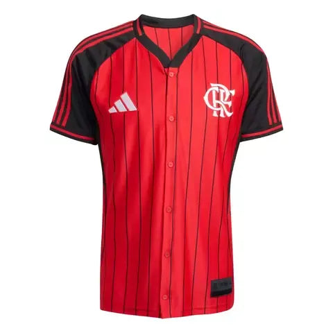 Camisa Flamengo Baseball US Pack 25/26 Vermelha e Preta