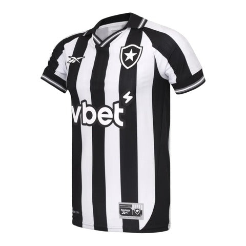 Camisa Botafogo I 25/26 - Torcedor Masculina - Preta e branca