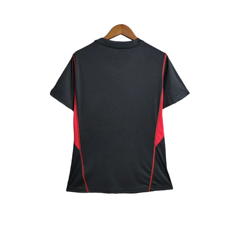 Camisa São Paulo Treino 23/24 - Torcedor Feminina - Preta com detalhes em vermelho
