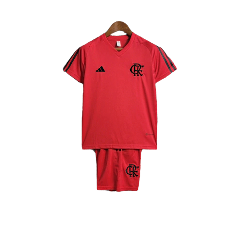 Kit Infantil Flamengo Treino 23/24 - Vermelho