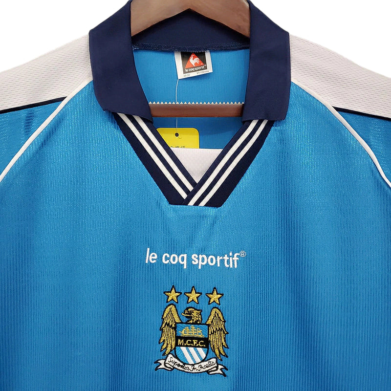 Camisa Manchester City Retrô 1999/2000 Azul
