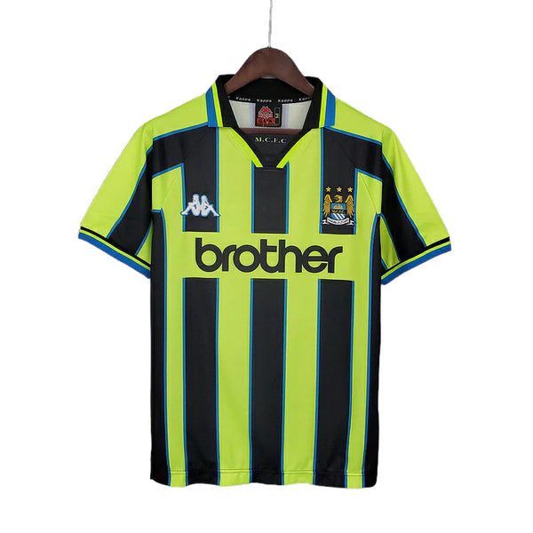 Camisa Manchester City Retrô 1998/1999 Amarela e Preta