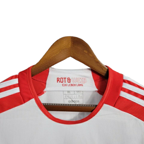 Camisa Bayern de Munique I 23/24 manga longa - Torcedor Masculina - Vermelha e branca