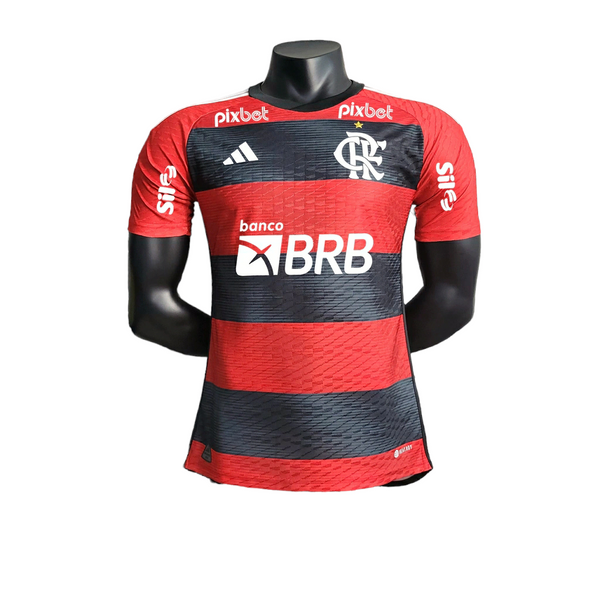 Camisa Flamengo Home  2023/24 Adidas Jogador Masculina Com Patrocínios