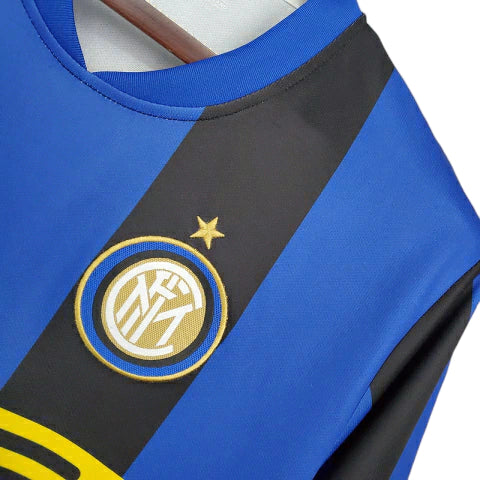 Camisa Retrô Inter de Milão I 2008/2009 - Masculina - Azul e preta