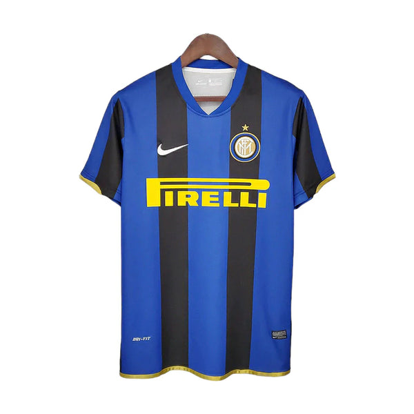 Camisa Retrô Inter de Milão I 2008/2009 - Masculina - Azul e preta
