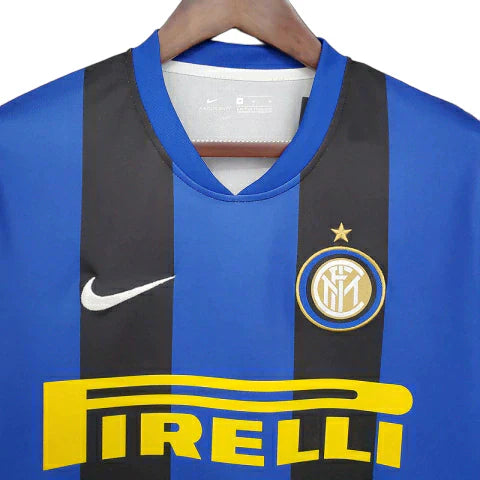 Camisa Retrô Inter de Milão I 2008/2009 - Masculina - Azul e preta