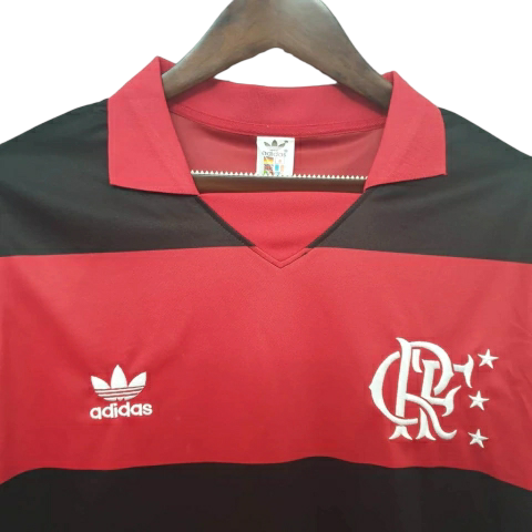 Camisa Flamengo Retrô 1982 Vermelha e Preta