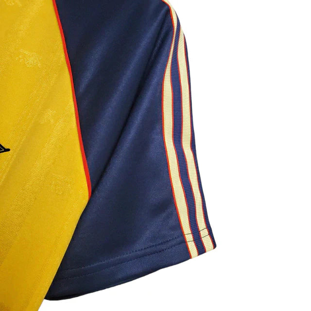 Camisa Retrô Arsenal 1989/1991 - Masculina - Amarela com detalhes em azul