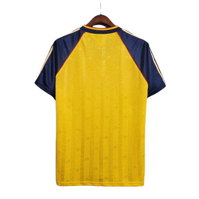 Camisa Retrô Arsenal 1989/1991 - Masculina - Amarela com detalhes em azul
