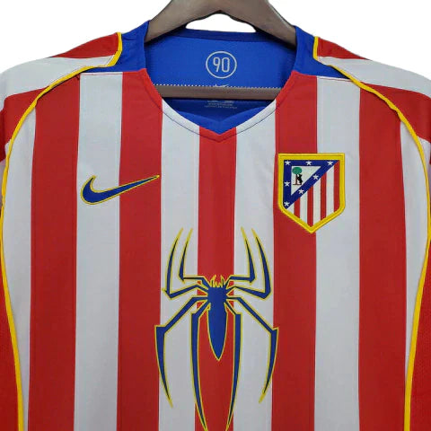 Camisa Atlético de Madrid Retrô 2004/2005 Vermelha e Branca