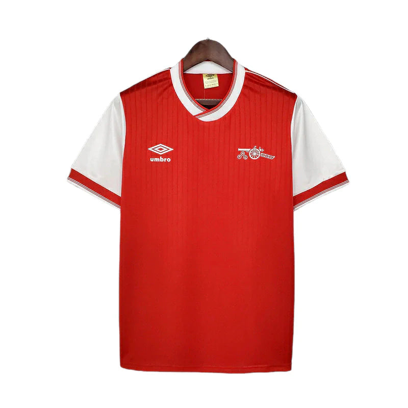 Camisa Arsenal Retrô 1983/1986 Vermelha e Branca