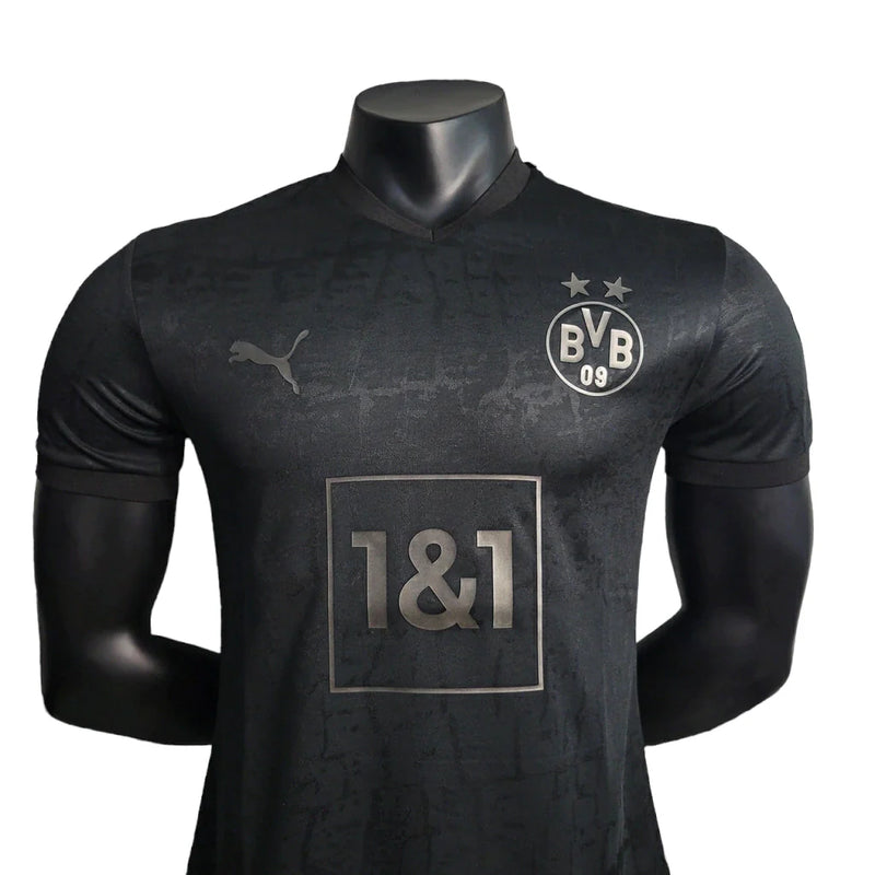Camisa Borussia Dortmund 23/24 - Jogador Masculina - Preta