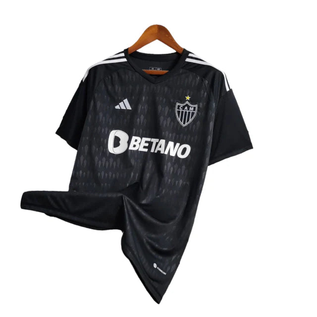 Camisa Atlético Mineiro Third 23/24 Torcedo Masculina - Preta com patrocinador