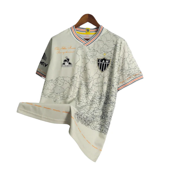 Camisa Atlético Mineiro Edição Especial 21/22 - Torcedor Masculina - Amarela com detalhes em preto