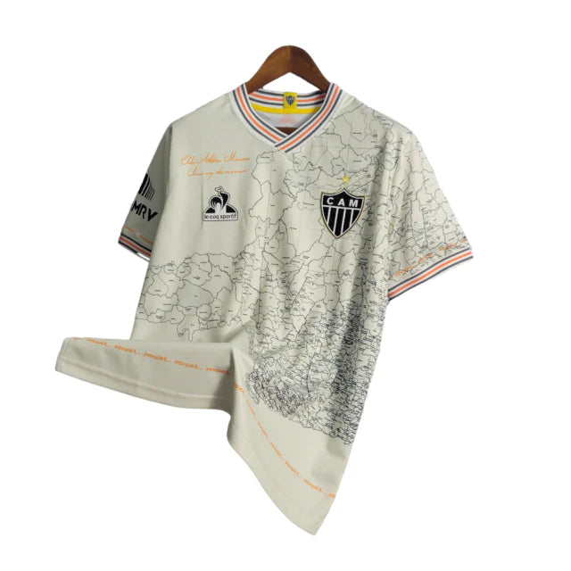 Camisa Atlético Mineiro Edição Especial 21/22 - Torcedor Masculina - Amarela com detalhes em preto