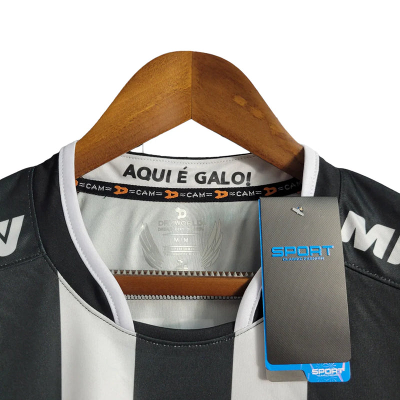 Camisa Retrô Atlético Mineiro 16/17 - Torcedor Umbro Masculina - Preta com branca patrocínio Caixa Econômica