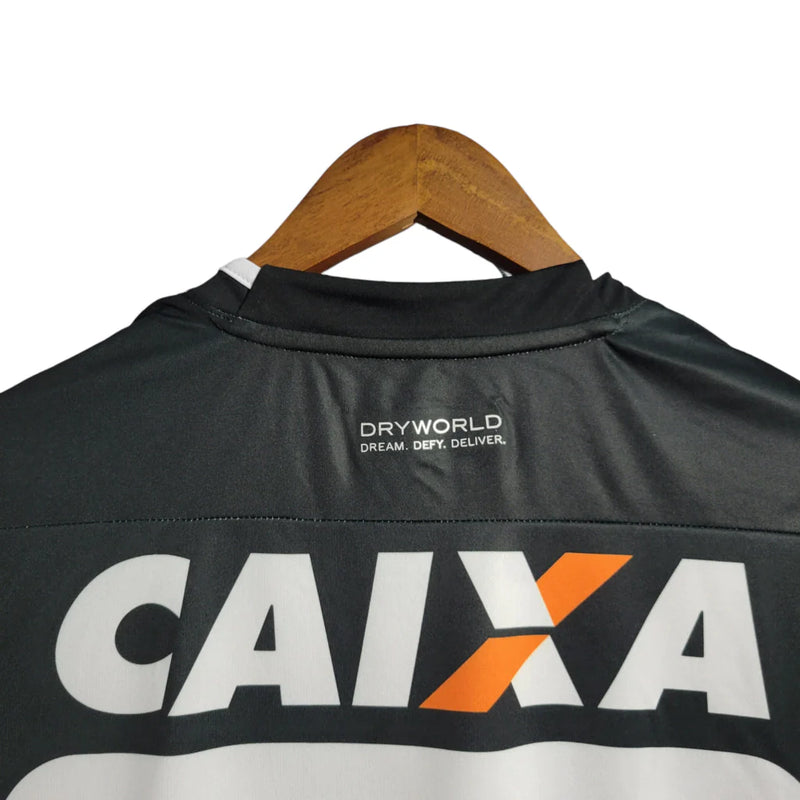 Camisa Retrô Atlético Mineiro 16/17 - Torcedor Umbro Masculina - Preta com branca patrocínio Caixa Econômica