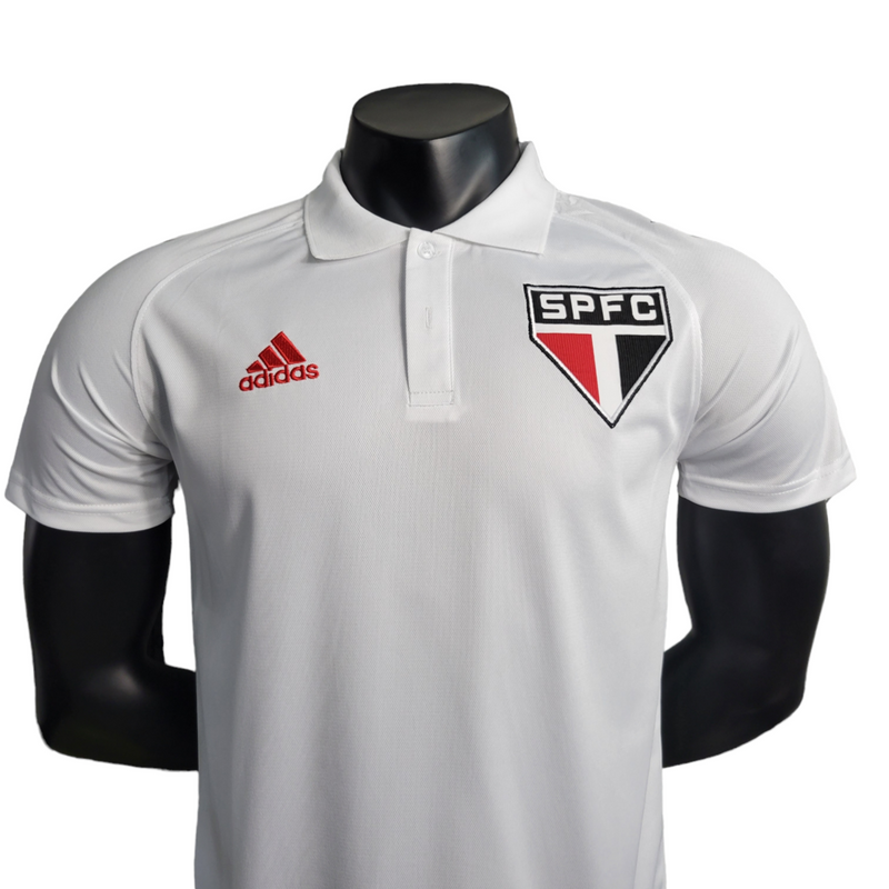 Camisa São Paulo 23/24 polo - Torcedor Masculina - Branca