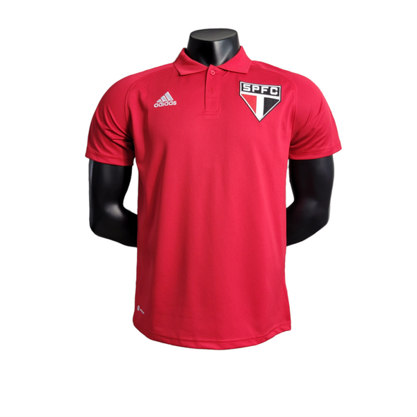 Camisa São Paulo 23/24 polo - Torcedor Masculina - Vermelha