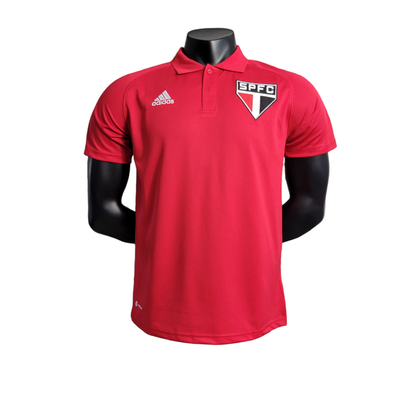 Camisa São Paulo 23/24 polo - Torcedor Masculina - Vermelha