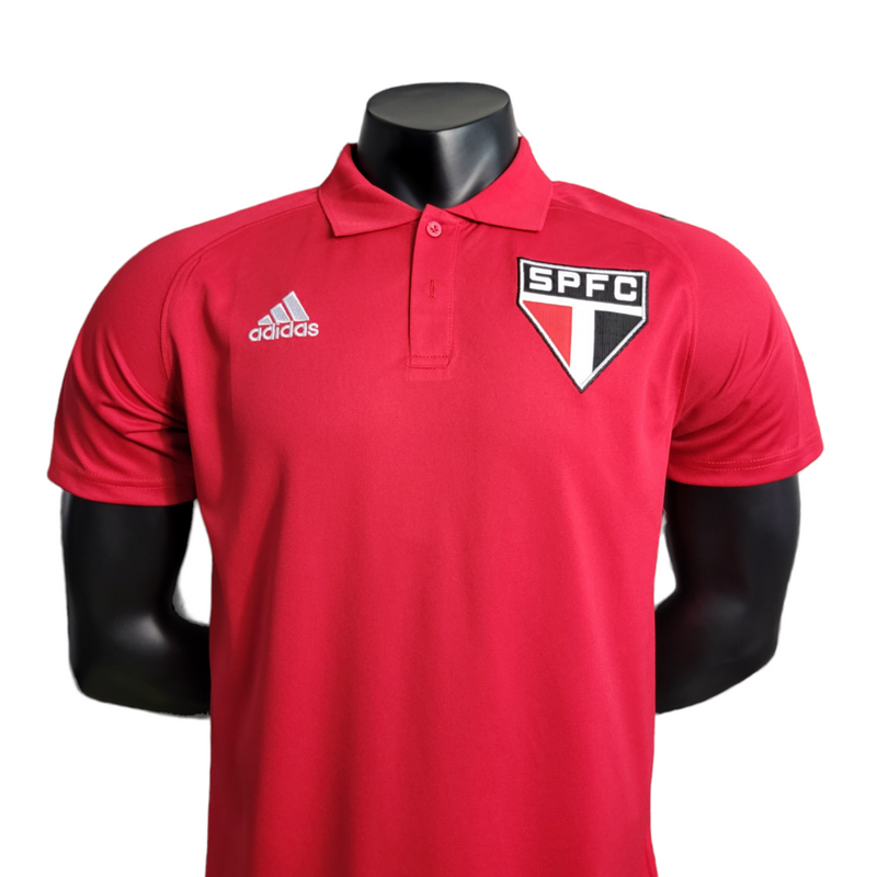 Camisa São Paulo 23/24 polo - Torcedor Masculina - Vermelha