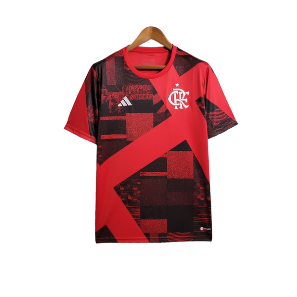 Camisa Flamengo I 23/24 - Feminina Adidas - Vermelho e Preto