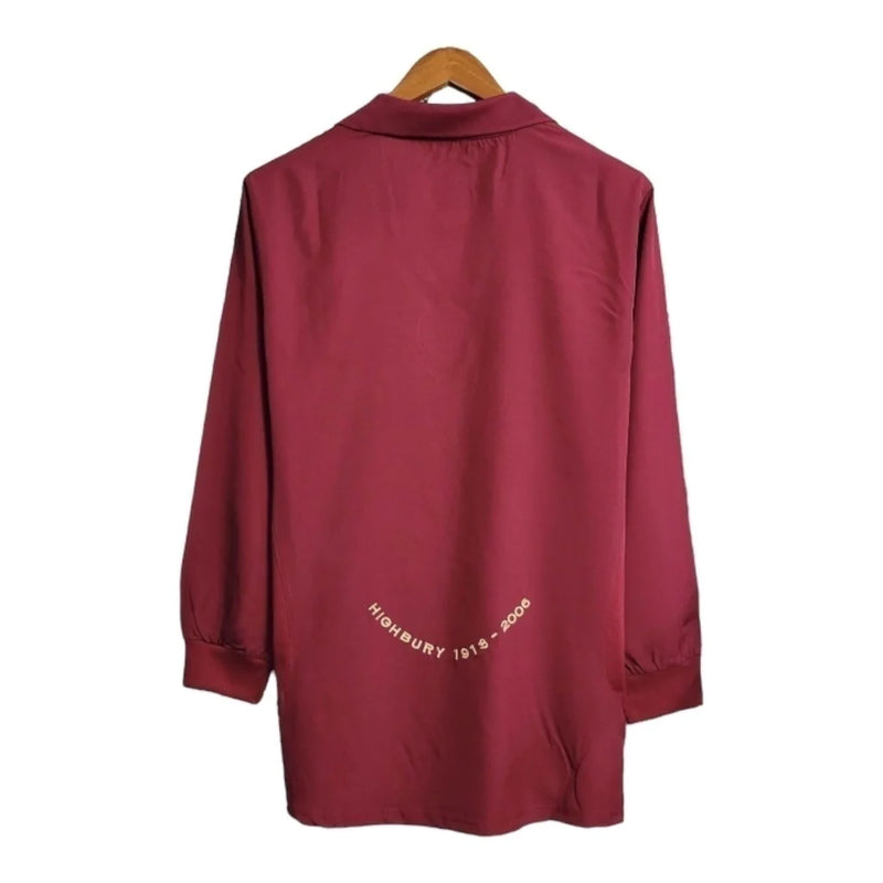Camisa Retrô Arsenal I 2005/2006 manga longa - Masculina - Vinho