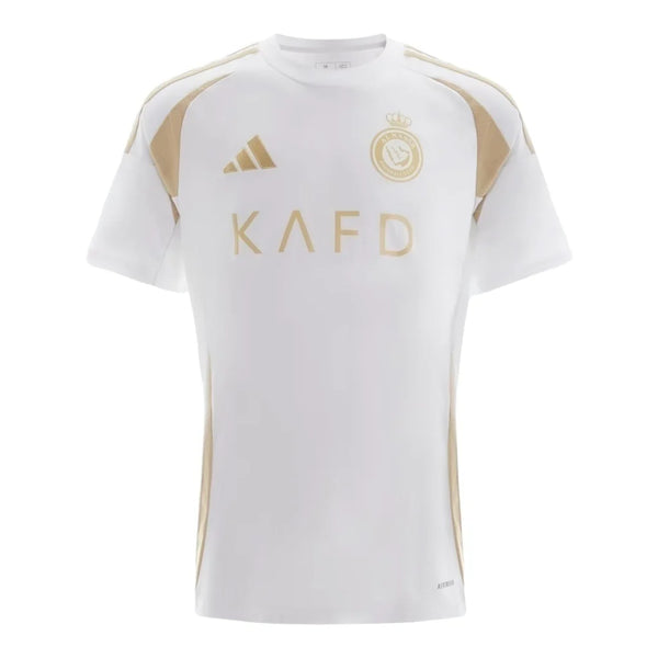 Camisa Al-Nassr III 24/25 - Torcedor Masculina - Branca com detalhes em dourado