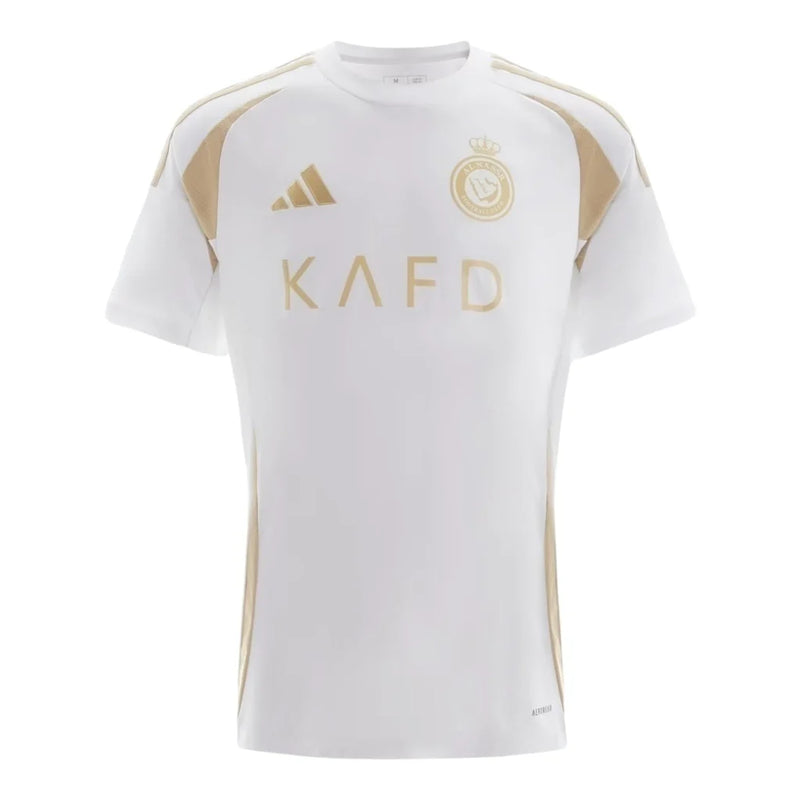 Camisa Al-Nassr III 24/25 - Torcedor Masculina - Branca com detalhes em dourado