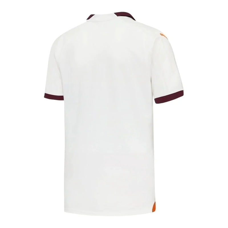 Camisa Manchester City II 23/24 - Torcedor Masculina - Branca com detalhes em vinho
