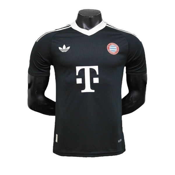 Camisa Bayern de Munique Goleiro 24/25 - Jogador  Masculina - Preta com detalhes em branco