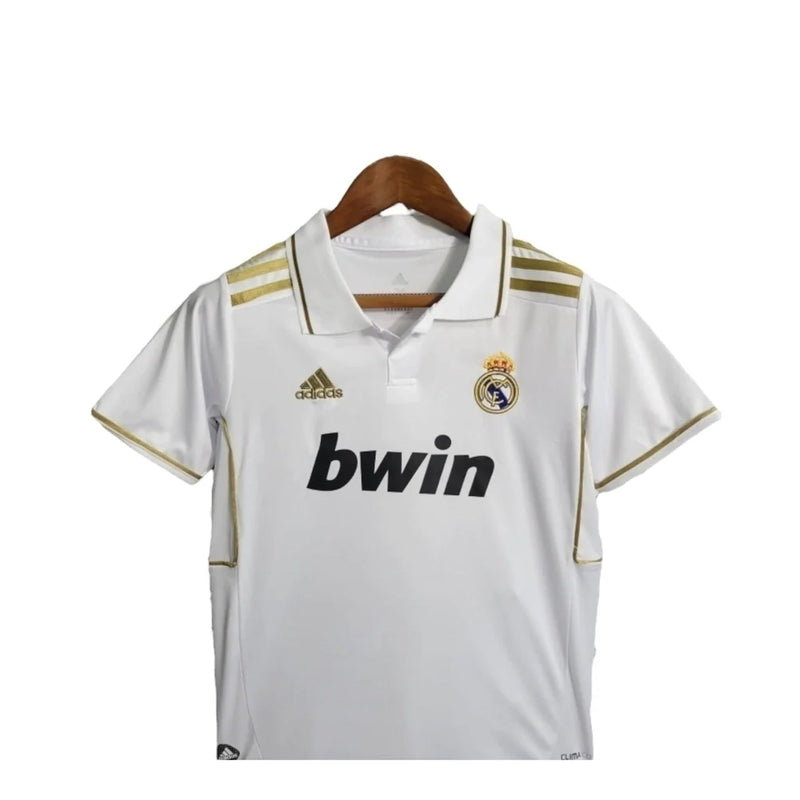 Kit Infantil Retrô Real Madrid 11/12 - Branca