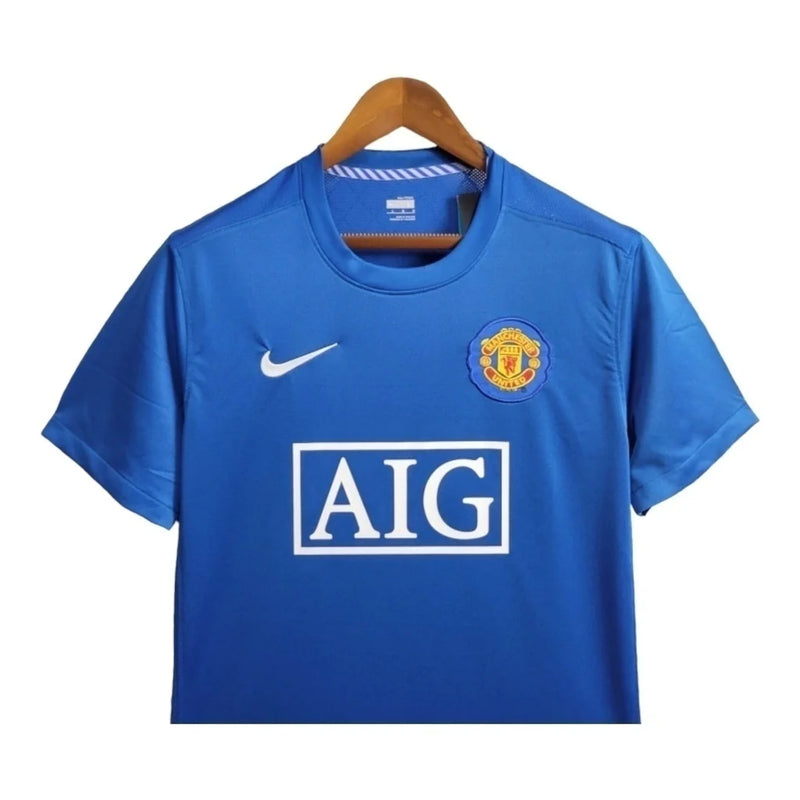 Camisa Retrô Manchester United II 2008/2009 - Masculina - Azul