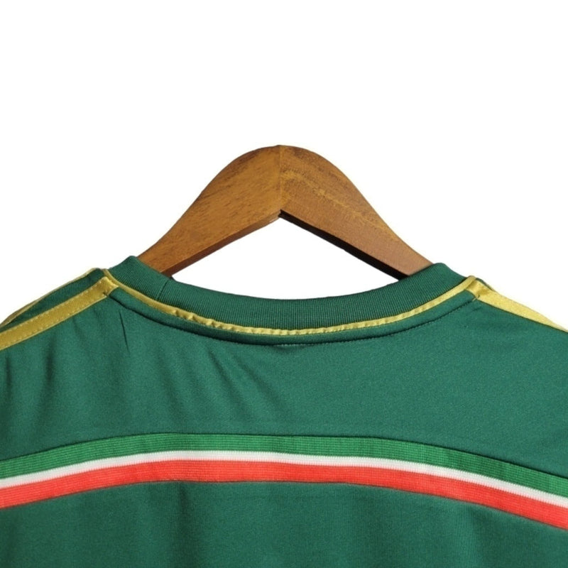 Camisa Retrô Palmeiras Edição Aniversário de 100 anos 2014/2015 - Torcedor Masculina - Verde com detalhes em dourado