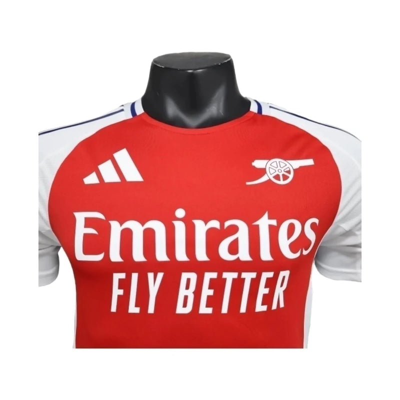 Camisa Arsenal I 24/25 - Jogador Masculina - Branca e vermelha
