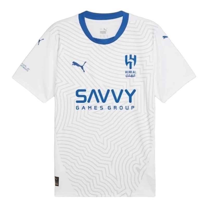Camisa Al-Hilal II 24/25 - Torcedor Masculina - Branca com detalhes em azul