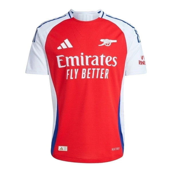 Camisa Arsenal I 24/25 - Torcedor Masculina - Branca com detalhes em azul e vermelho