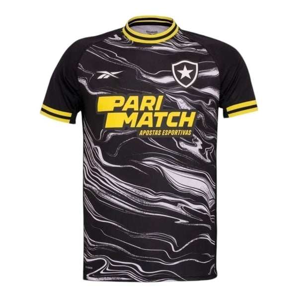 Camisa Botafogo IV 24/25 - Torcedor Masculina - Preta com detalhes em amarelo e branco