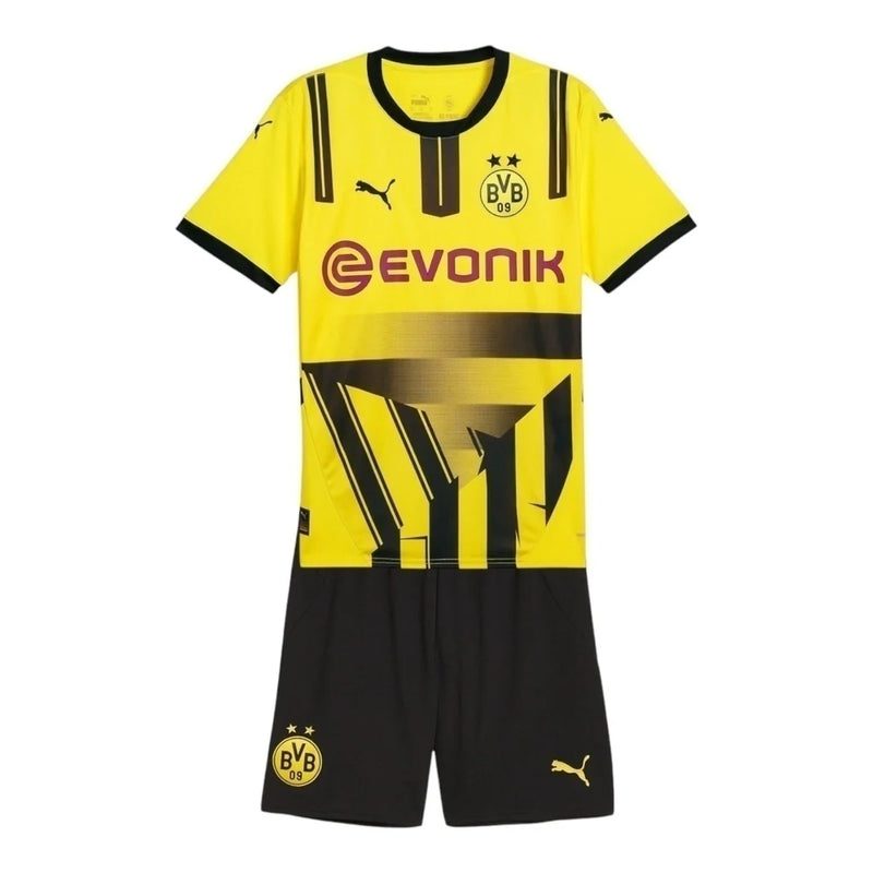Kit Infantil Borussia Dortmund Edição especial Copas 24/25  - Amarelo e preto