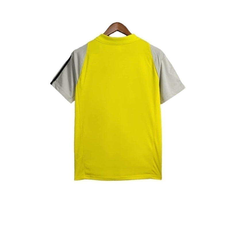 Camisa Flamengo Treino 24/25 polo - Torcedor Masculina - Amarela com detalhes em preto e cinza