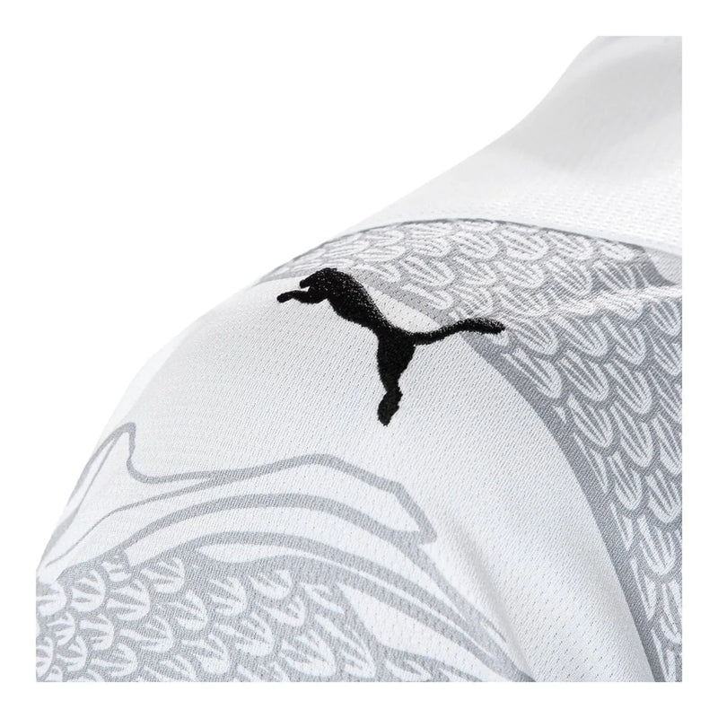 Camisa Manchester City Edição especial Ano do Dragão 24/25 - Torcedor Masculina - Azul - Branca com detalhes em cinza e preto