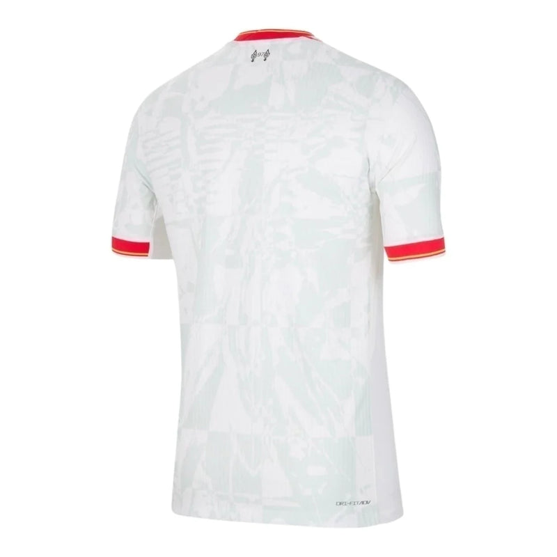 Camisa Liverpool III 24/25 - Torcedor Masculina - Branca com detalhes em vermelho e cinza