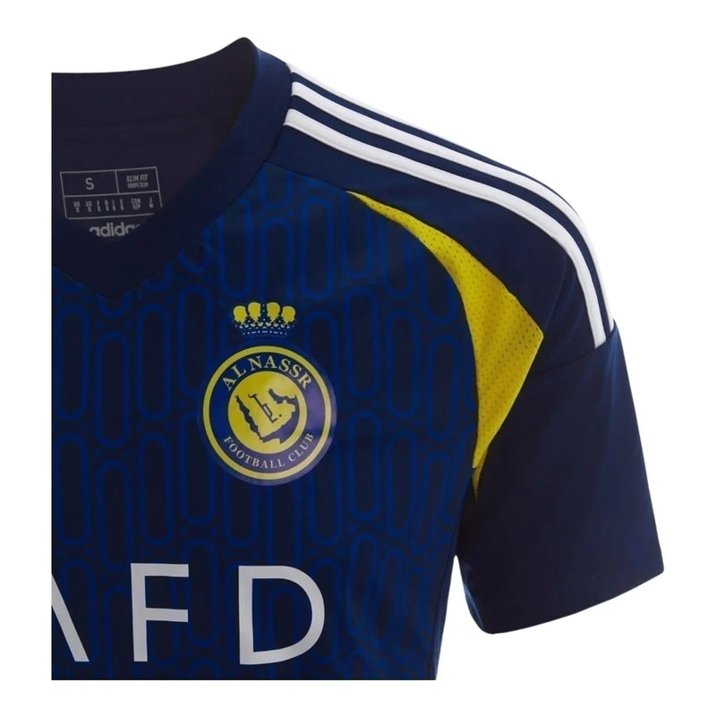 Camisa Al-Nassr II 24/25 - Torcedor Masculina - Azul com detalhes em amarelo e branco