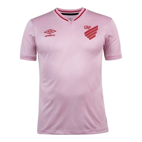 Camisa Athletico Paranaense Outubro Rosa 24/25 - Torcedor Feminina - Rosa com detalhes em vermelho