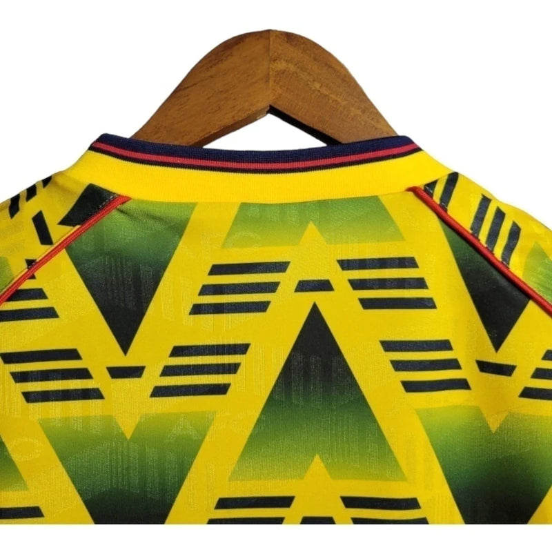 Camisa Retrô Arsenal II 91/93 - Masculina - Amarela com detalhes em verde e vermelho