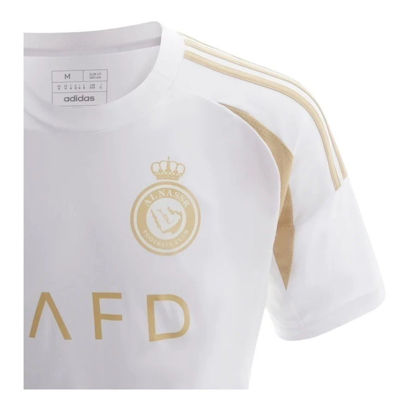 Camisa Al-Nassr III 24/25 - Torcedor Masculina - Branca com detalhes em dourado