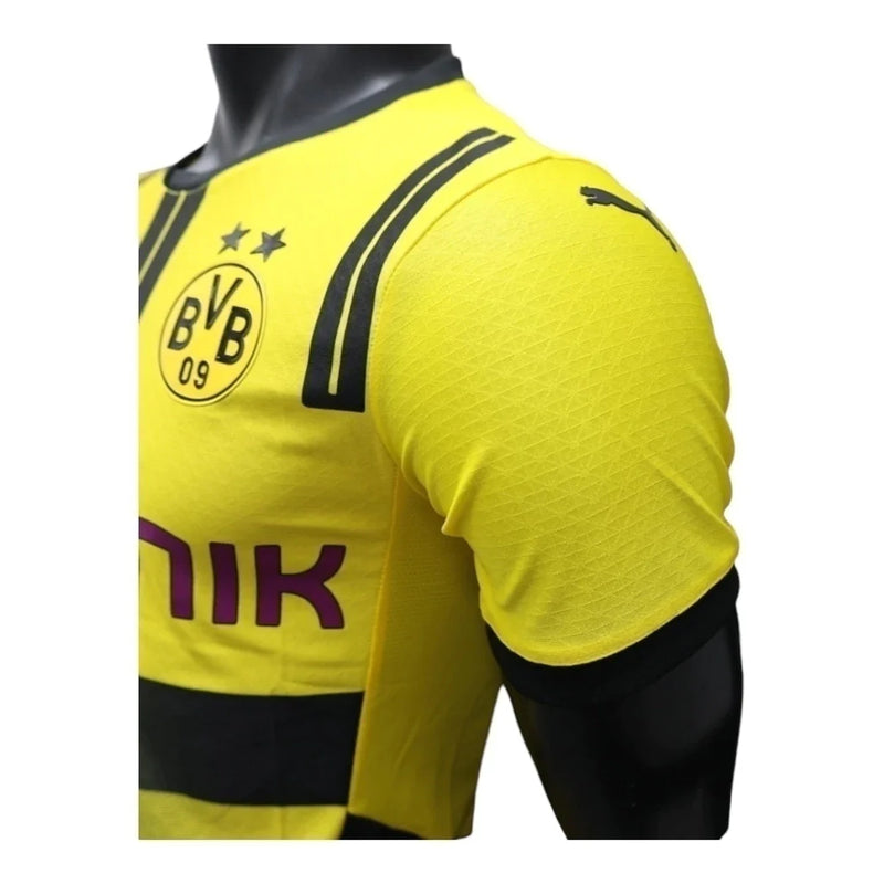 Camisa Borussia Dortmund Copas 24/25 - Jogador Masculina - Amarela com detalhes em preto
